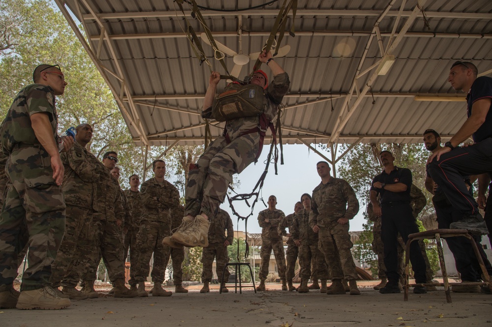 International partners train together to participate in a D-Day anniversary airborne operation