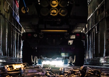 Missouri Air National Guard C-130 transports HIMARS