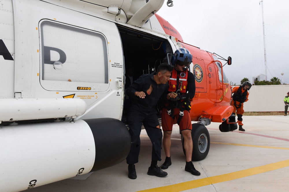 Coast Guard/SEMAR conduct joint SAR exercise