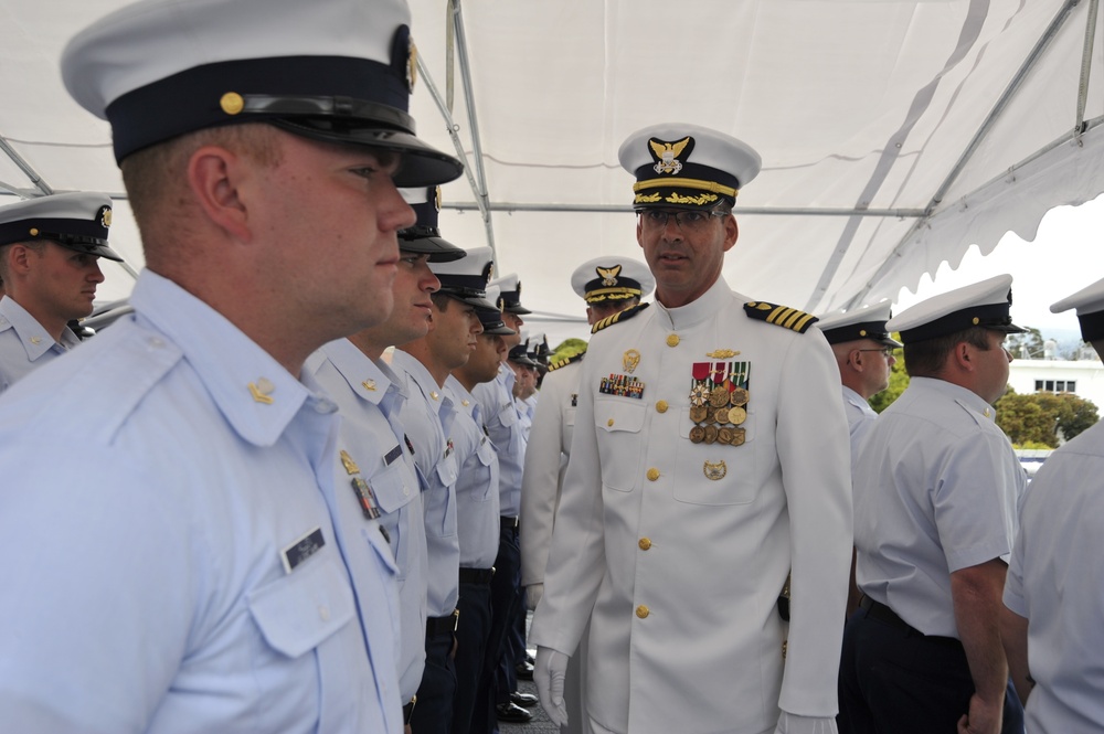 Coast Guard Cutter Stratton change of command ceremony