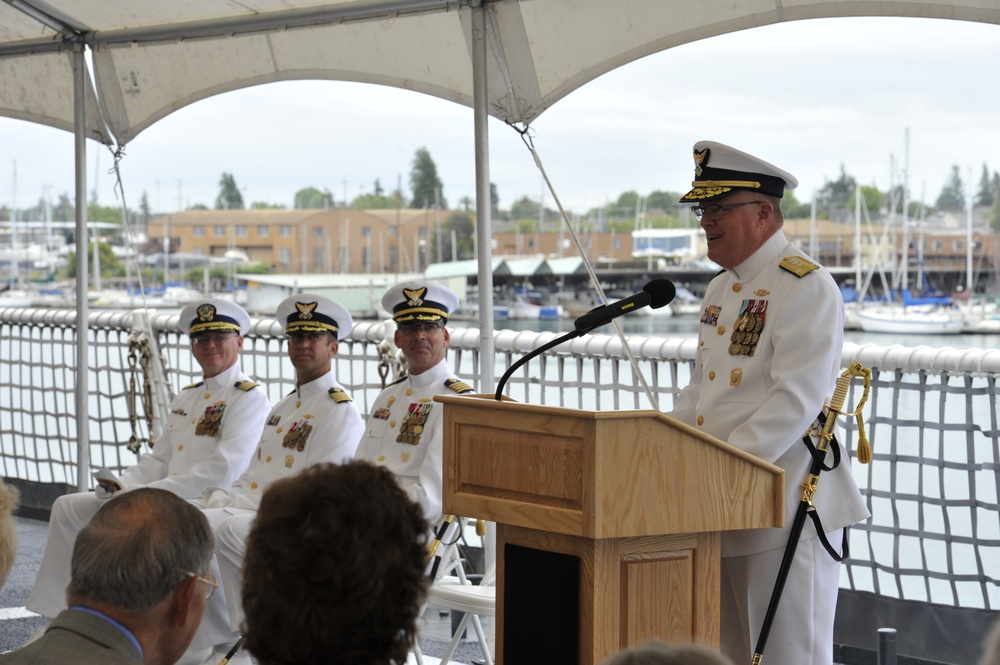 Coast Guard Cutter Stratton change of command ceremony