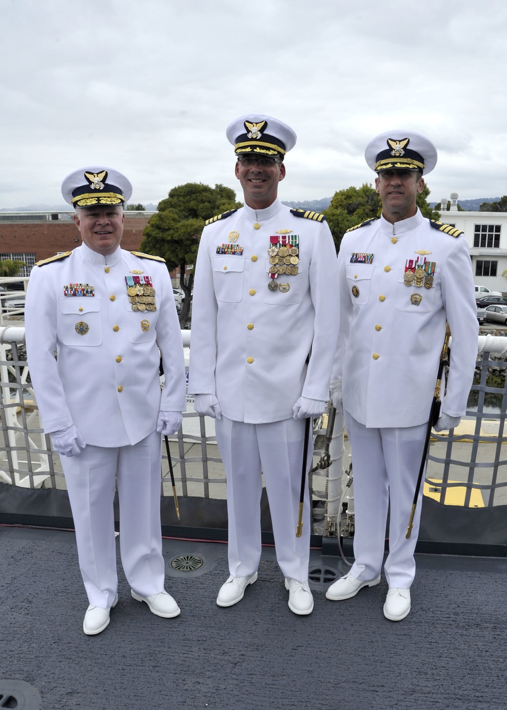 Coast Guard Cutter Stratton change of command ceremony