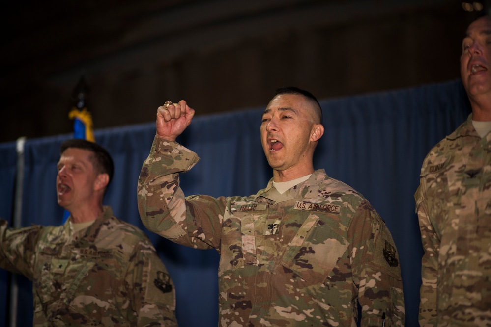 332nd EMSG holds change of command ceremony