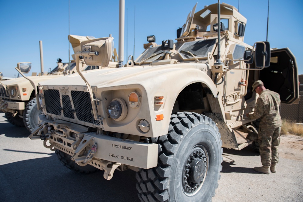 332nd ESFS trains in all-terrain vehicle