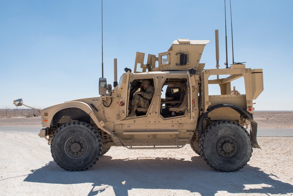 332nd ESFS trains in all-terrain vehicle