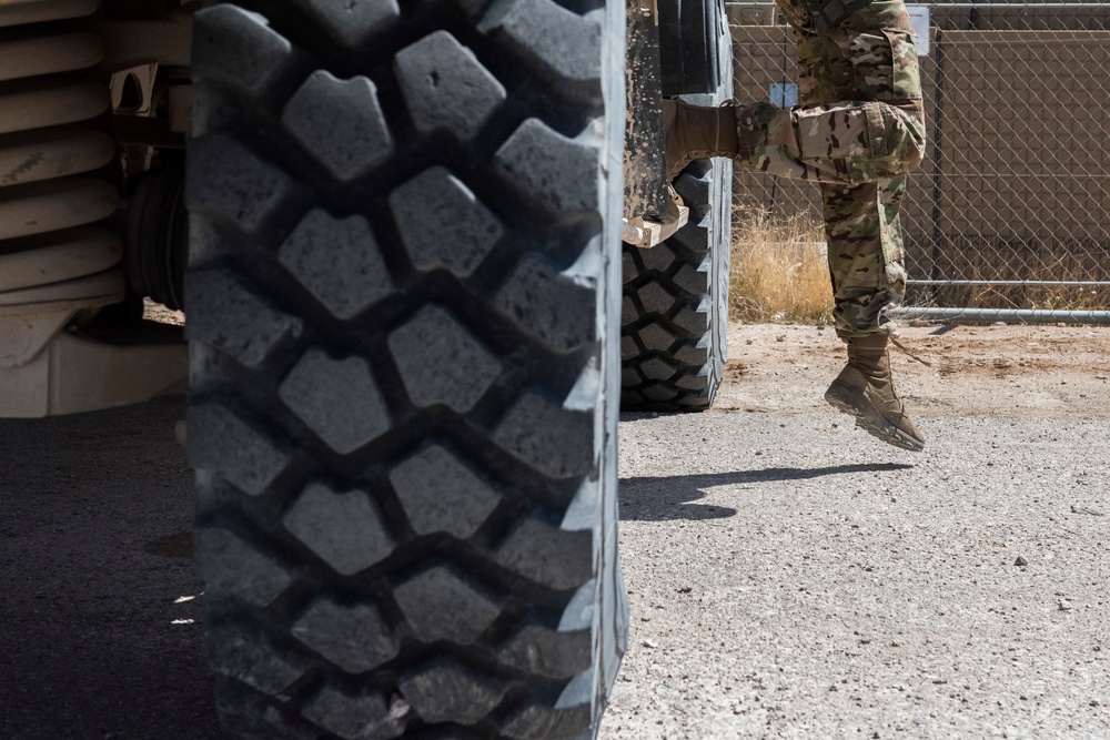 332nd ESFS trains in all-terrain vehicle