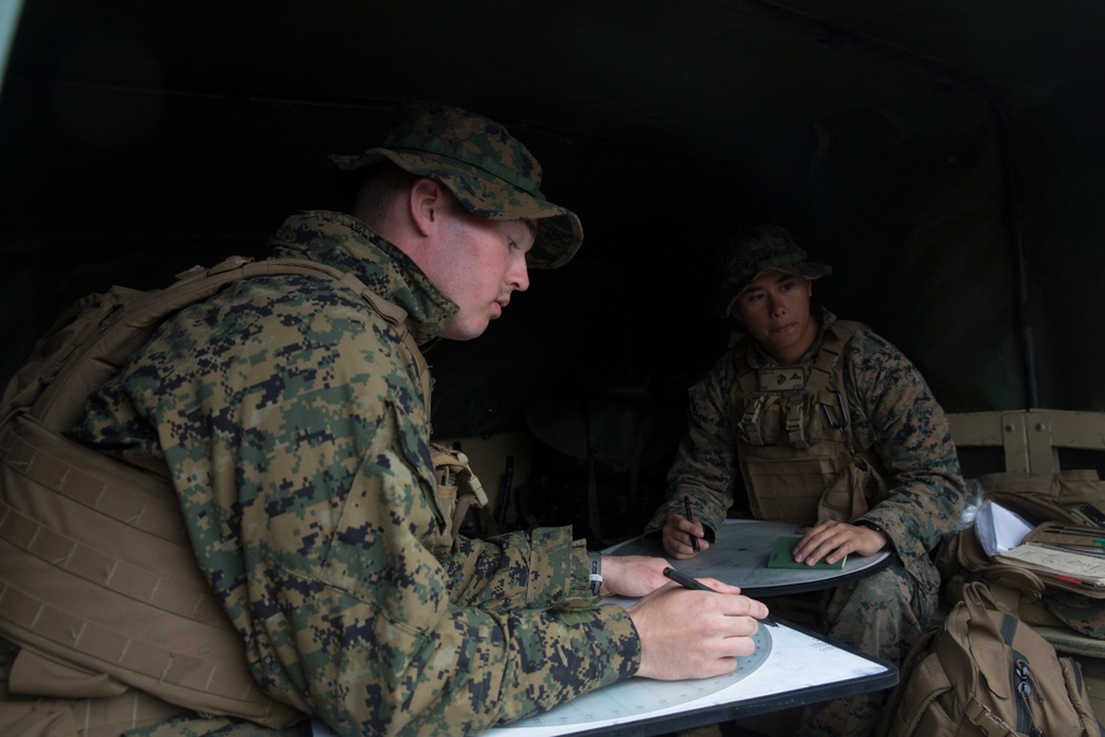 Fire direct controlmen take charge during Exerise Saber Strike 17