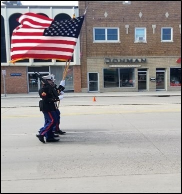 4th Law Enforcement Battalion Marches in Blue Goose Parade