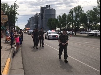 4th Law Enforcement Battalion Marches in Blue Goose Parade