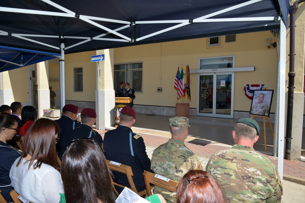 Building Dedication 1SG Michael S. Curry Dining Facility