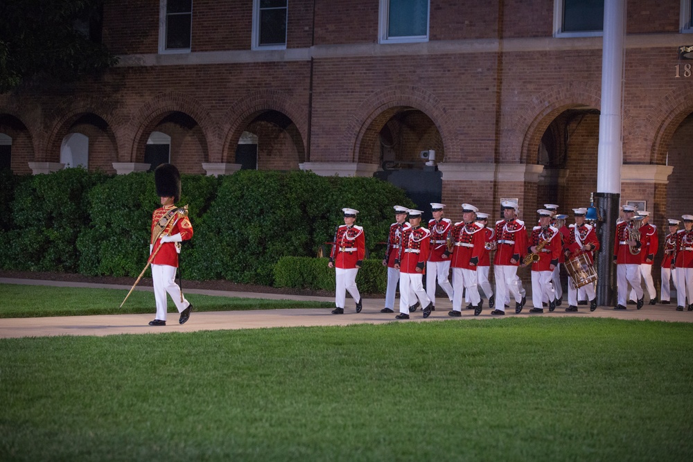 Marine Barracks Washington Evening Parade June 2, 2017