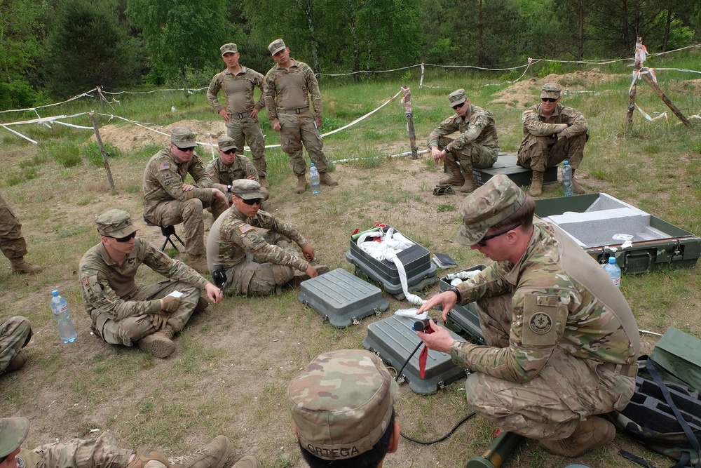 Battle Group Poland Mechanical Breach Training