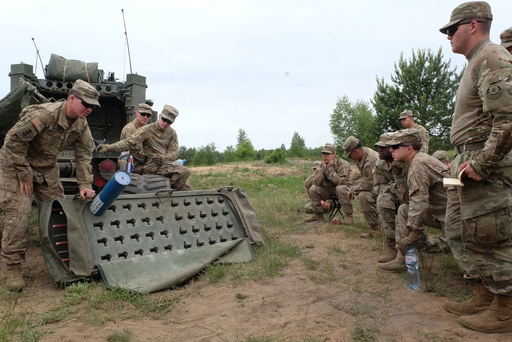 Battle Group Poland Mechanical Breach Training