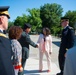 Maj. Gen. Yaacov Barak, commander, Israel Ground Forces Command participates in an Army Full Honors Wreath Laying Ceremony at the Tomb of the Unknown Soldier