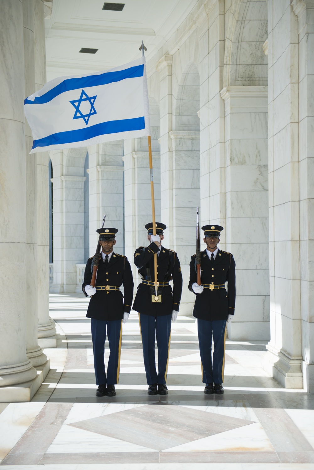 Maj. Gen. Yaacov Barak, commander, Israel Ground Forces Command participates in an Army Full Honors Wreath Laying Ceremony at the Tomb of the Unknown Soldier