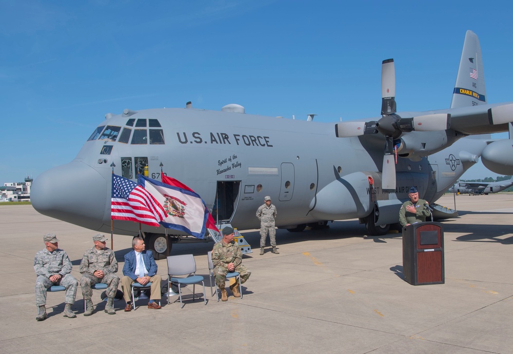 “Spirit of the Kanawha Valley” unveiled at 130th Airlift Wing