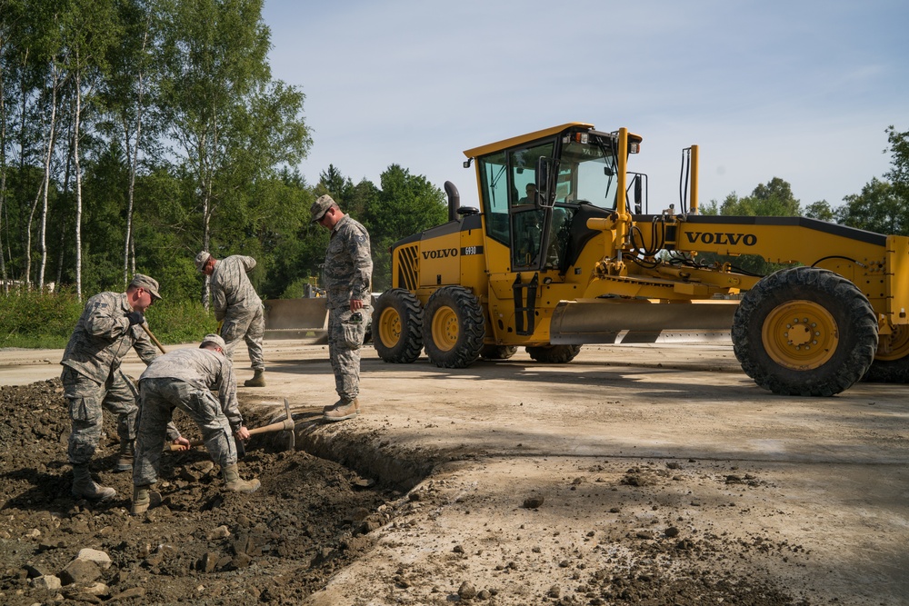 116th ACW civil engineers train at USAFE Silver Flag 2017, Ramstein Air Base