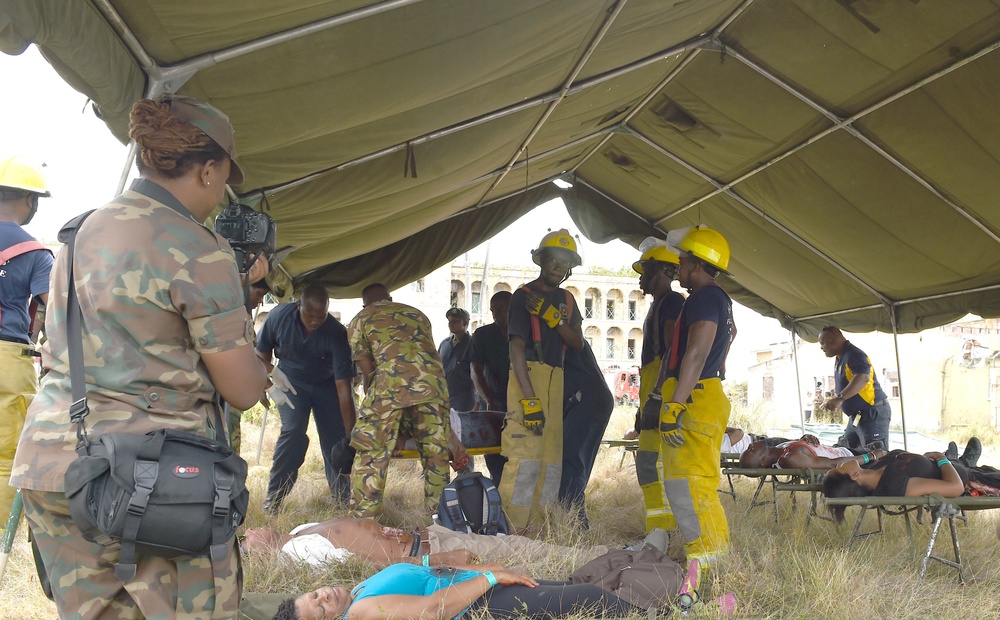 Barbados Mass Casualty Drill During Tradewinds 2017