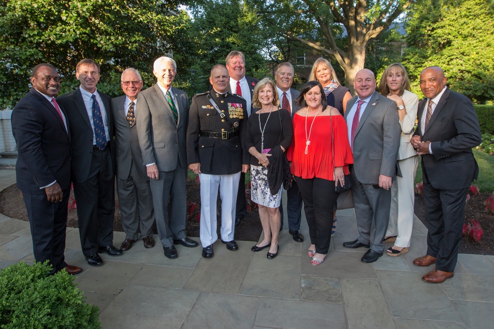 CMC Hosts SECNAV for an Evening Parade