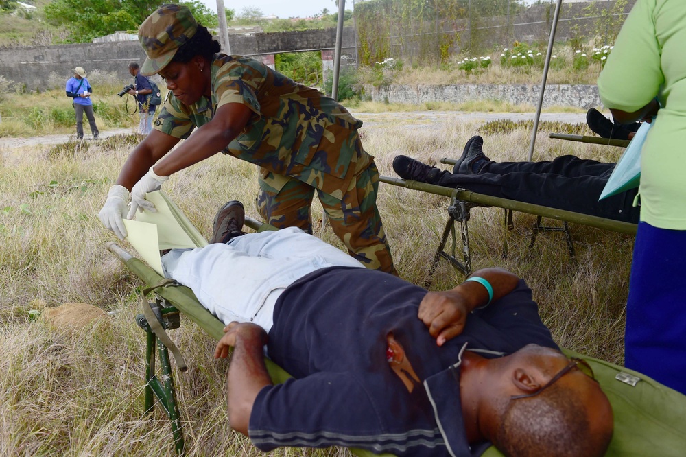 Barbados Mass Casualty Drill During Tradewinds 2017