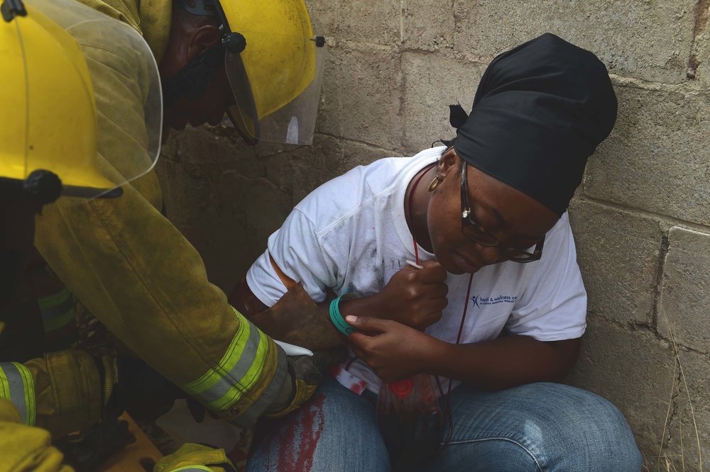 Barbados Mass Casualty Drill During Tradewinds 2017