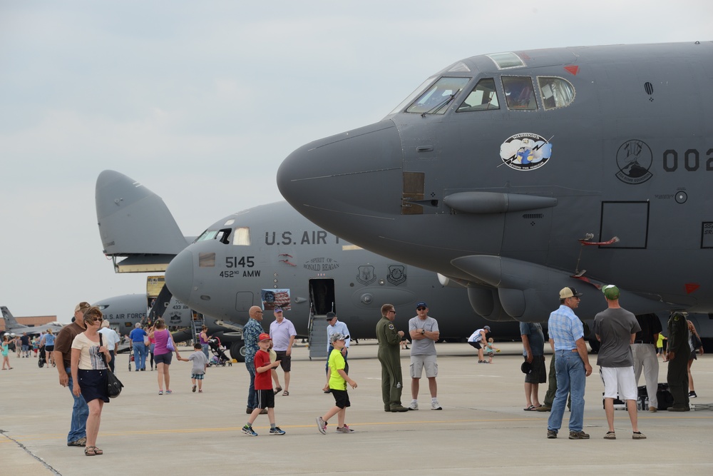 B-52 and C-5 on display