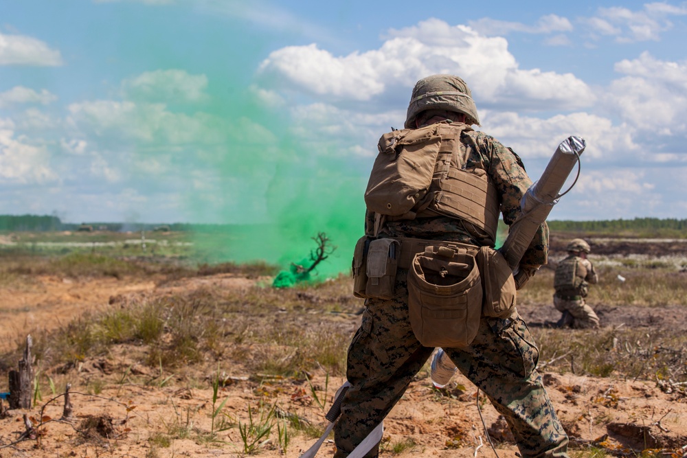 British Royal Marines and U.S. Marines Conduct  Live Demolition Exercise