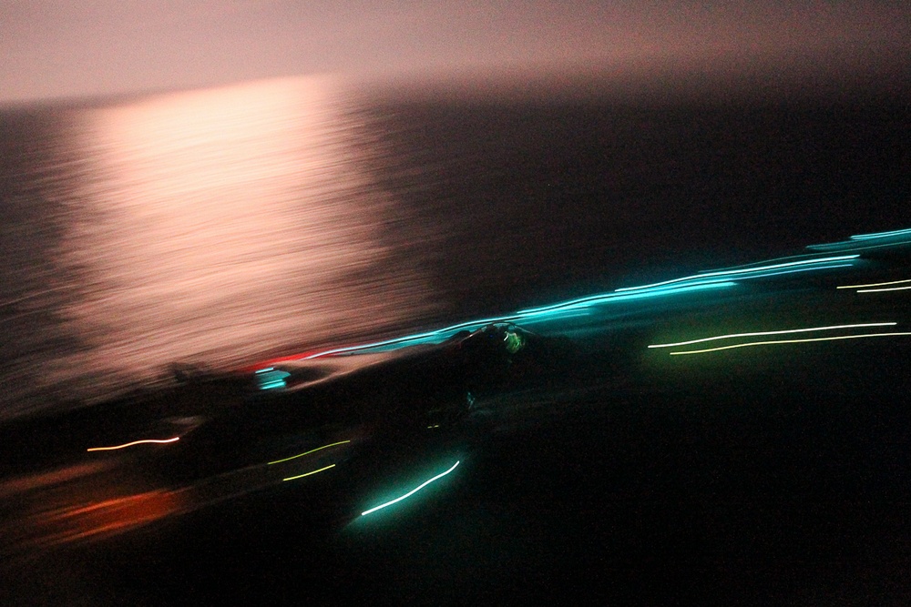 VMA-311 pilots refine night takeoff, landing aboard BHR