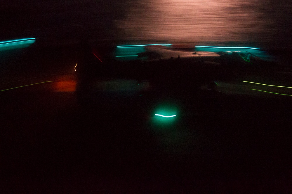 VMA-311 pilots refine night takeoff, landing aboard BHR