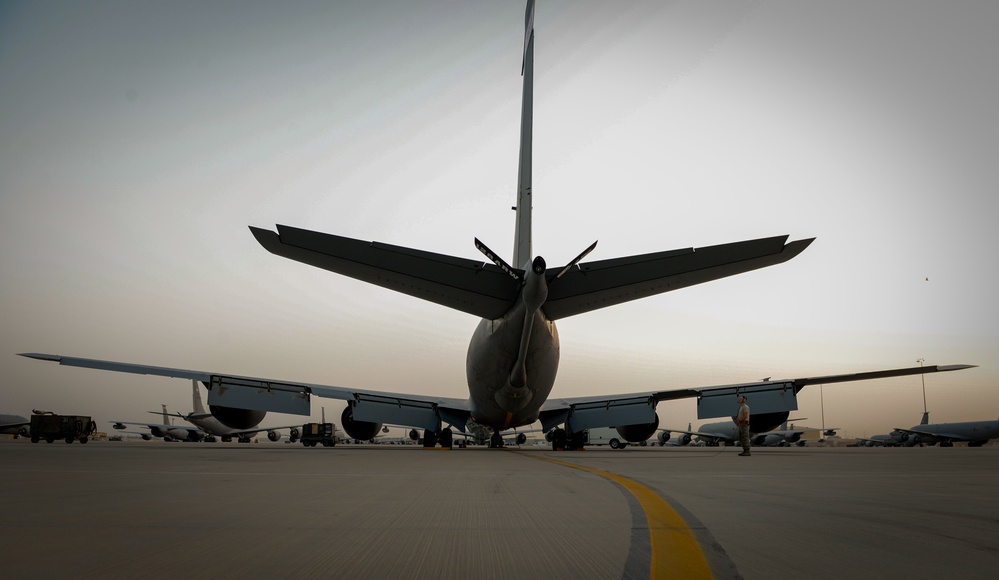 KC-135s refuel the OIR fight