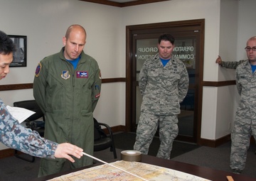 Briefing the commander