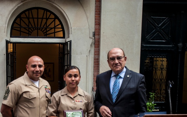 SPMAGTF-CR-AF Marine Chosen as US Navy League Marine of the Year