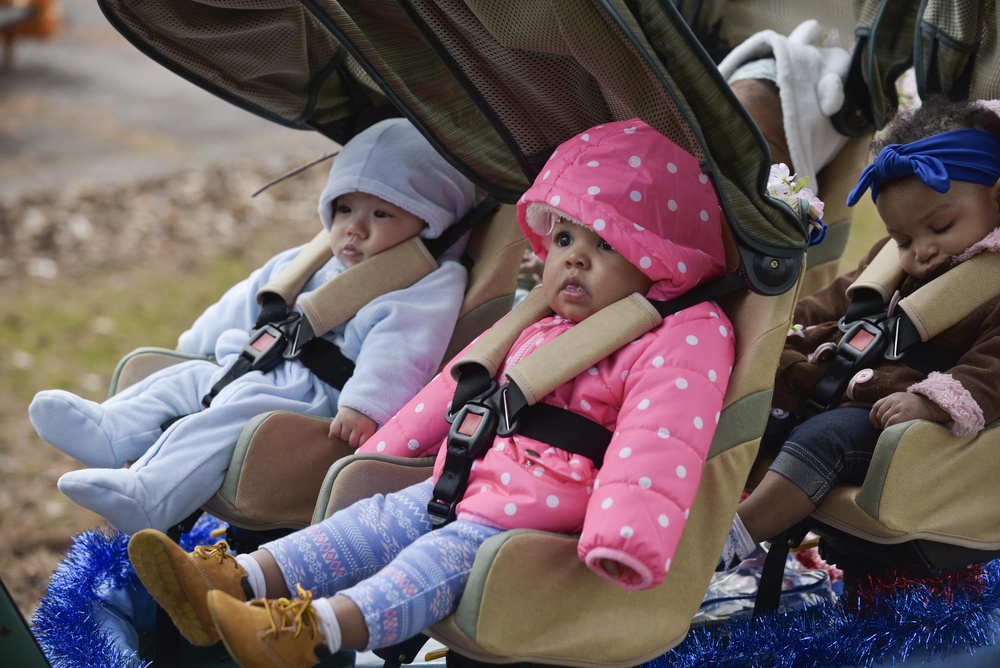 Infants in a stroller