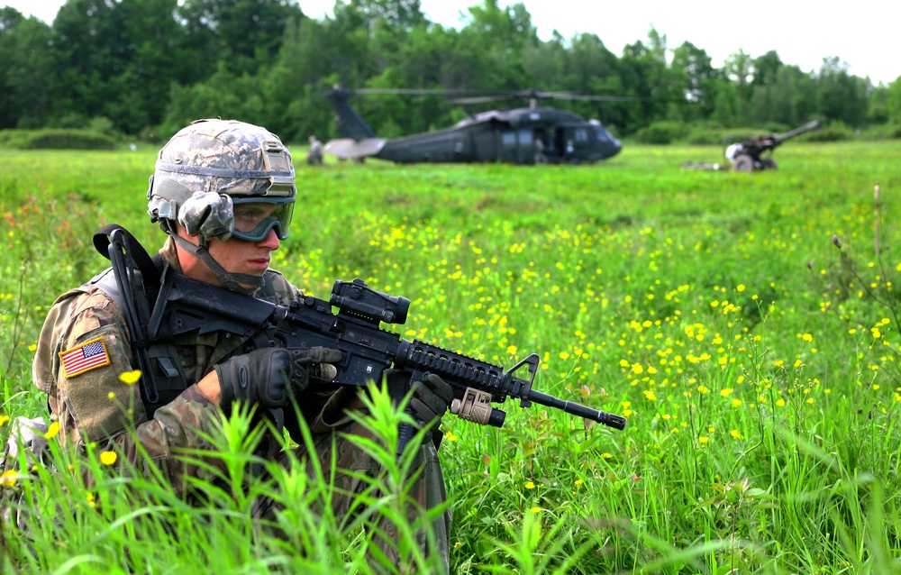 NY National Guard Soldiers train for artillery raid at Fort Drum