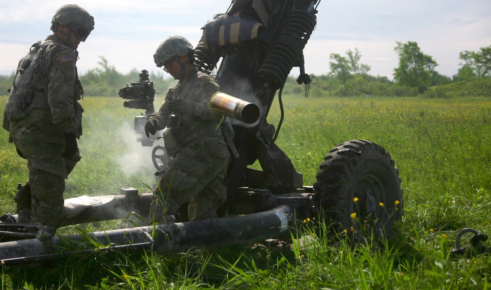 NY National Guard Soldiers train for artillery raid at Fort Drum