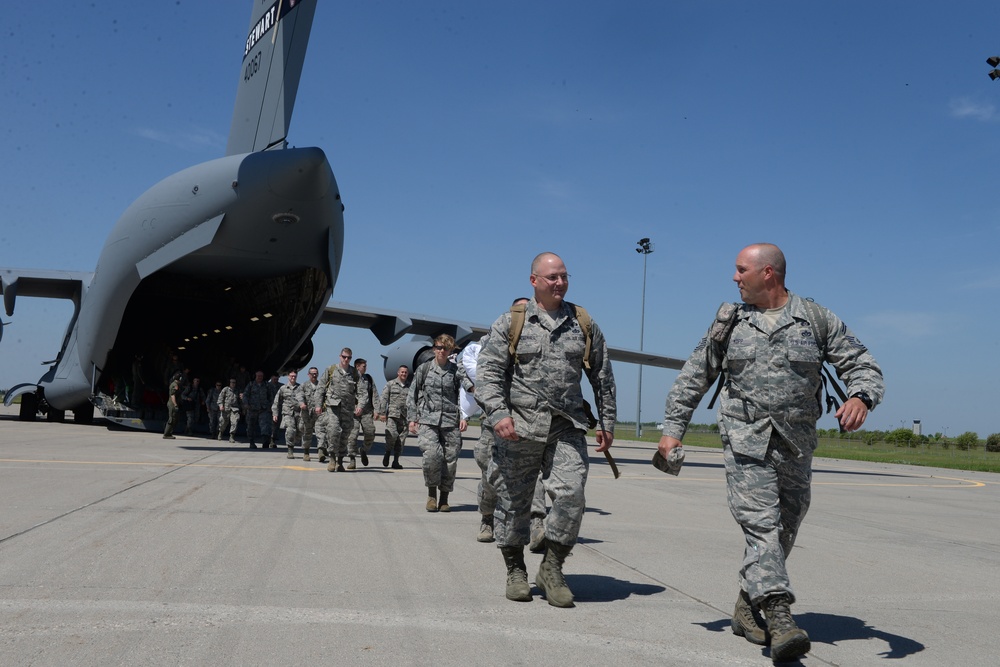 101st Civil Engineer Squadron members train in Fargo