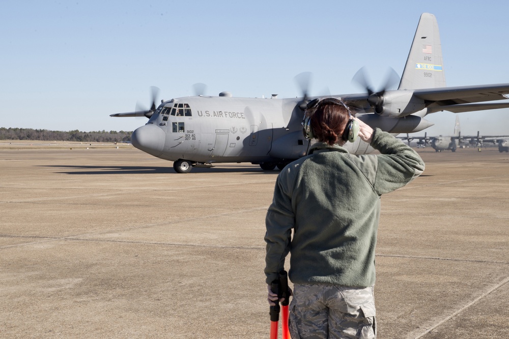 913 AG flies final C-130H Model mission