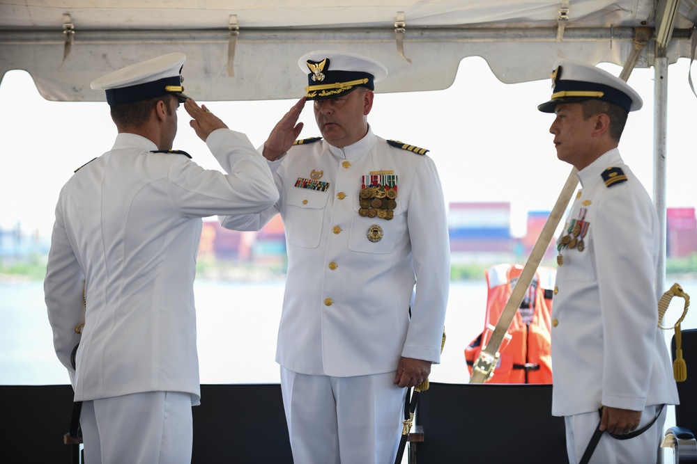 Coast Guard Cutter Penobscot Bay Holds Change of Command