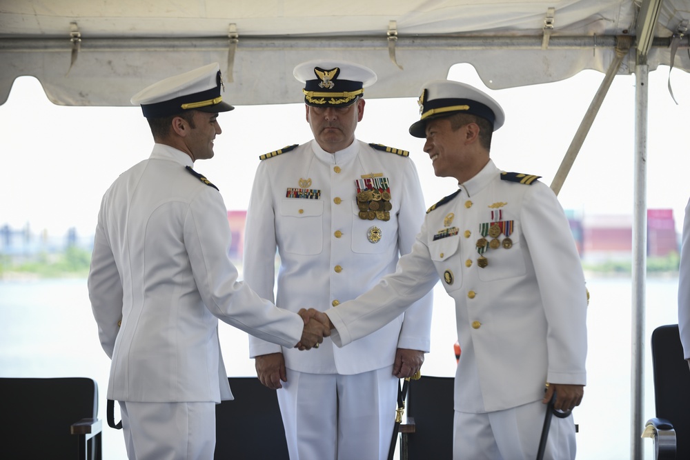 Coast Guard Cutter Penobscot Bay Holds Change of Command