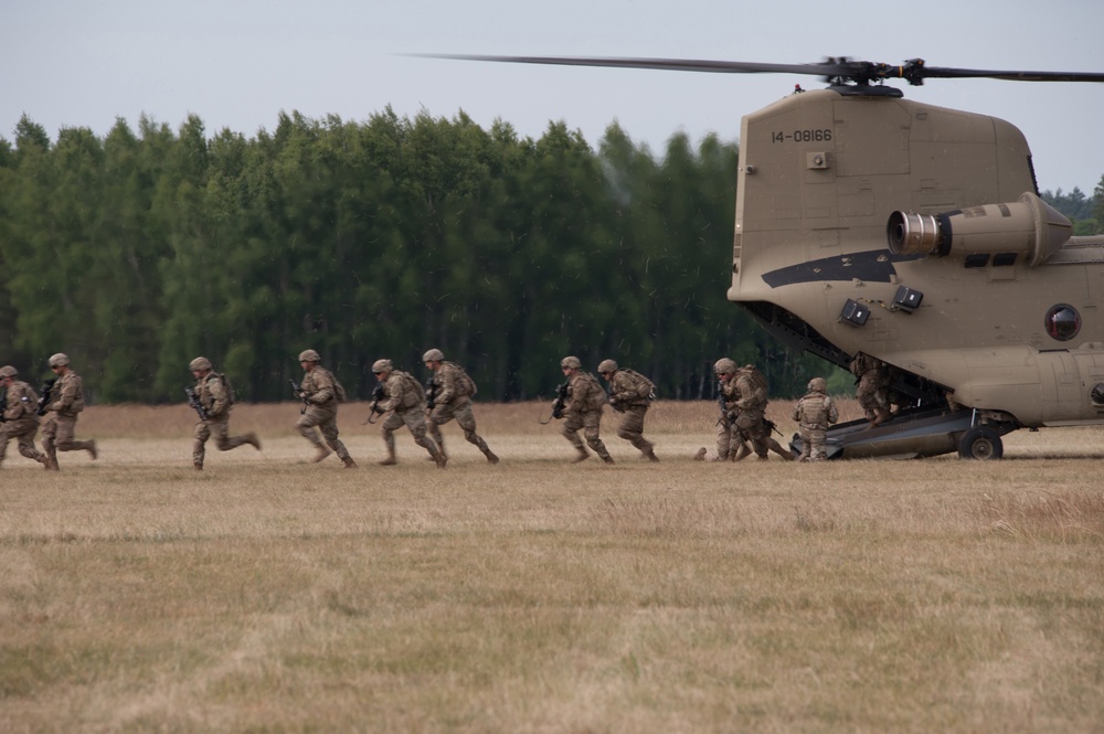 Battle Group Poland Rotary Wings Training