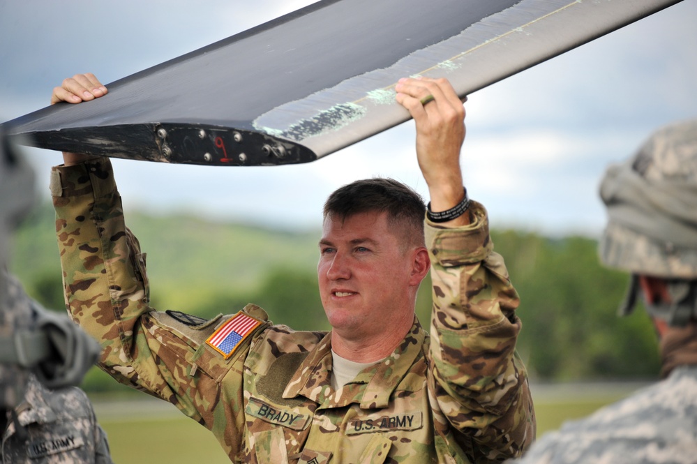 Sling-Loading Chinooks at Fort McCoy