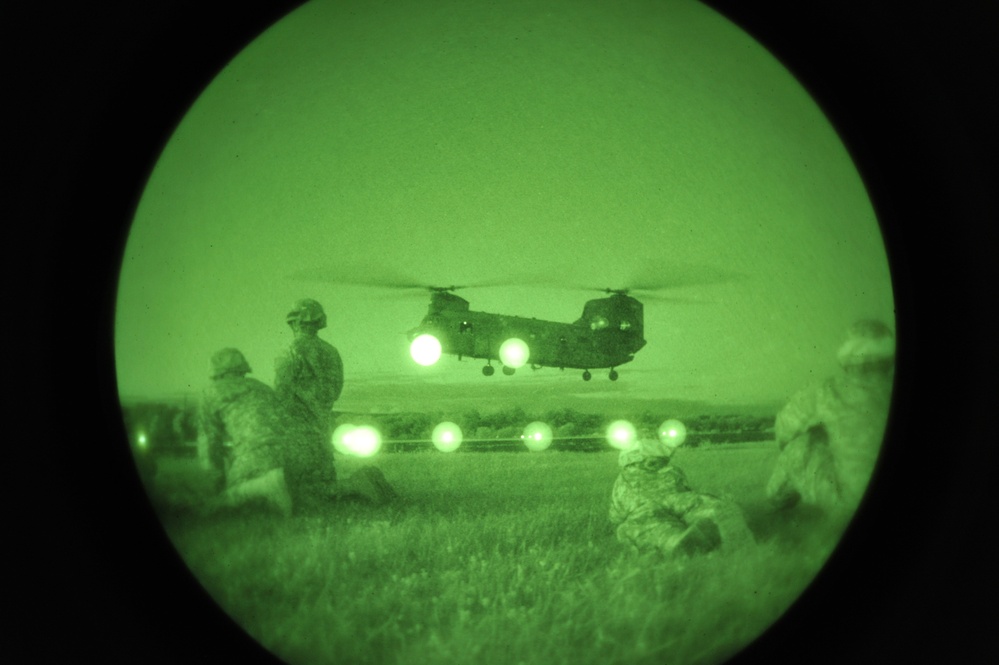 Sling-Loading Chinooks at Fort McCoy