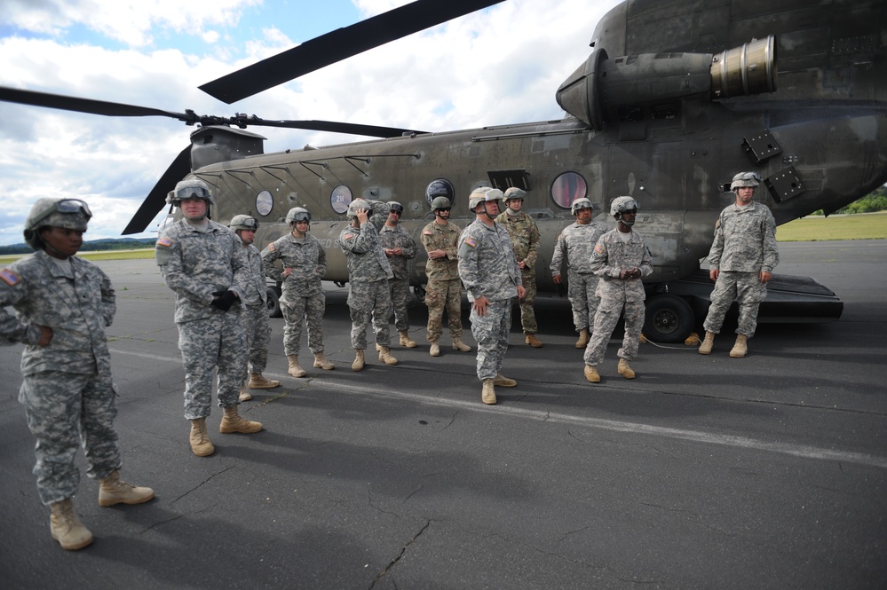 Sling-Loading Chinooks at Fort McCoy