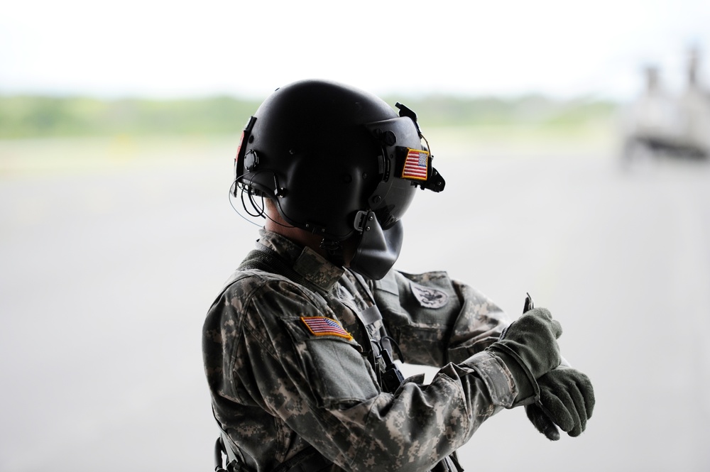 Sling-Loading Chinooks at Fort McCoy