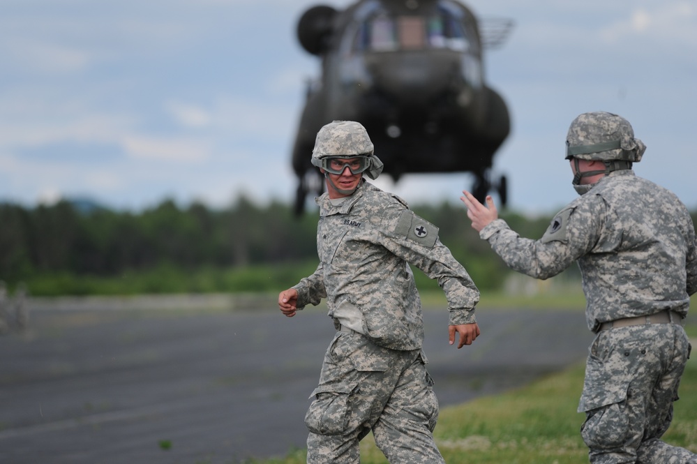 Sling-Loading Chinooks at Fort McCoy