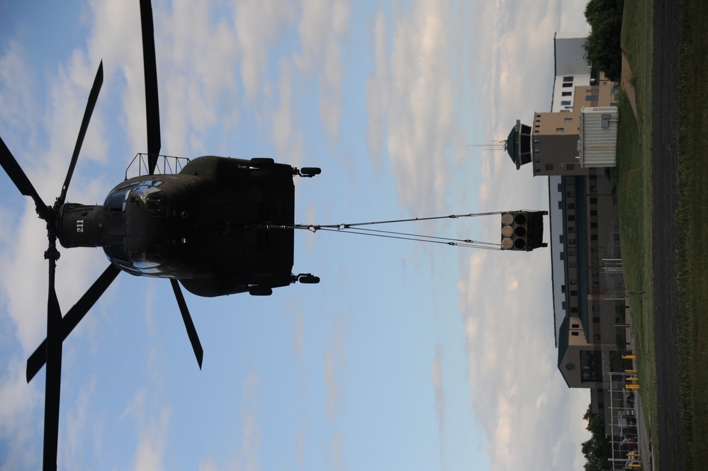 Sling-Loading Chinooks at Fort McCoy