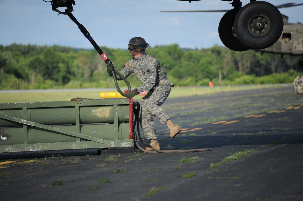 Sling-Loading Chinooks at Fort McCoy