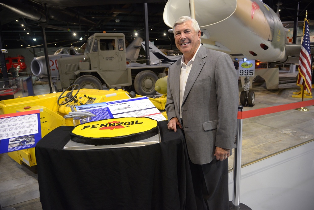 F-100D is the last aircraft to be placed into Hangar One, which marks a significant milestone for the museum.
