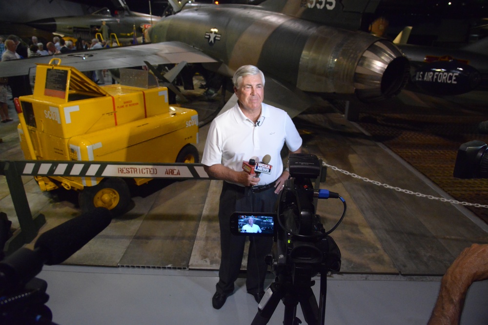F-100D is the last aircraft to be placed into Hangar One, which marks a significant milestone for the museum.