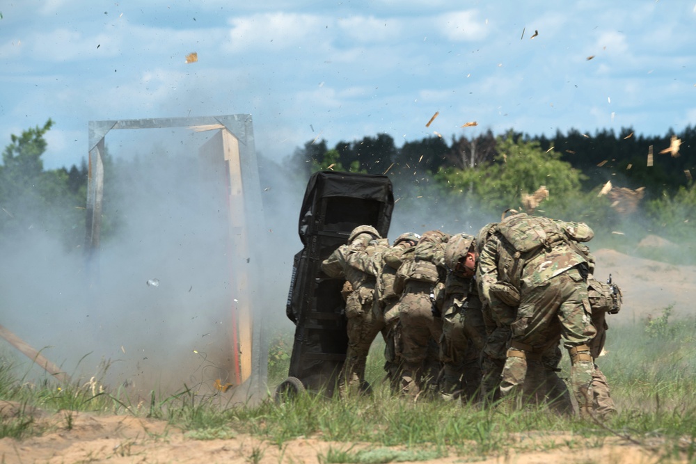 Battle Group Poland Urban Breach Training
